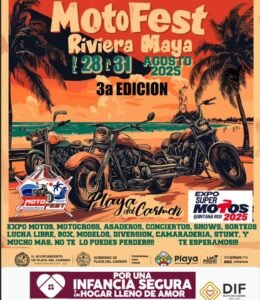Expo Super Motos Playa del Carmen 2025, evento de motos en Quintana Roo, motociclismo Riviera Maya 2025, expo biker Playa del Carmen agosto, rodadas moteras Caribe México, motos exhibición Playa del Carmen, eventos moteros gratuitos México 2025, actividades biker familiares Quintana Roo, motofest Riviera Maya 2025, calendario motociclismo México 2025