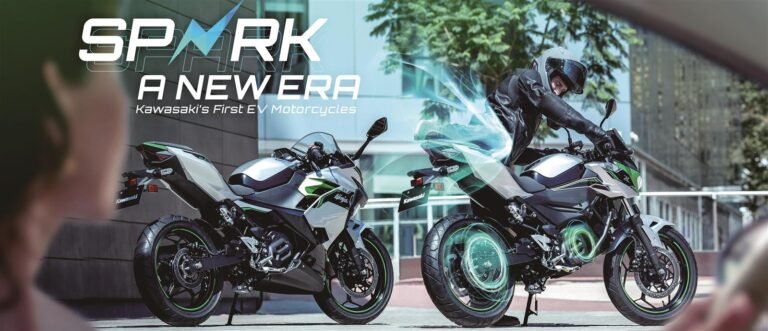 Kawasaki motos eléctricas 2025, Ninja e-1 precio México, Z e-1 eléctrica ficha técnica, moto híbrida Kawasaki 2025, Kawasaki Elektrode niños, motocicleta a hidrógeno Kawasaki, nuevas motos eléctricas Kawasaki, futuro sustentable Kawasaki, Kawasaki México movilidad verde, Kawasaki Ninja eléctrica 2025