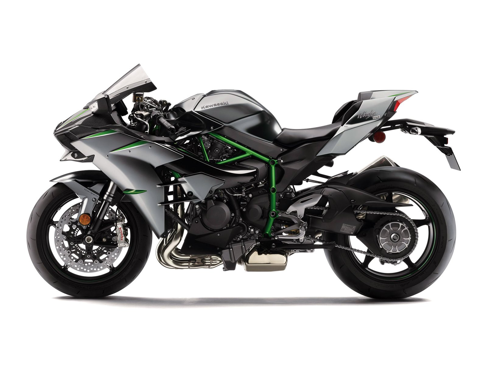 Kawasaki Ninja H2R 2025, ficha técnica H2R, hiperdeportiva sobrealimentada, Ninja H2R specs, Kawasaki supercharged bike, H2R pista-only, potencia 321 hp moto, KCMF Kawasaki, electrónica IMU H2R, moto más rápida del mundo, Kawasaki ABS Pro, Kawasaki launch control, aerodinámica carbono H2R.